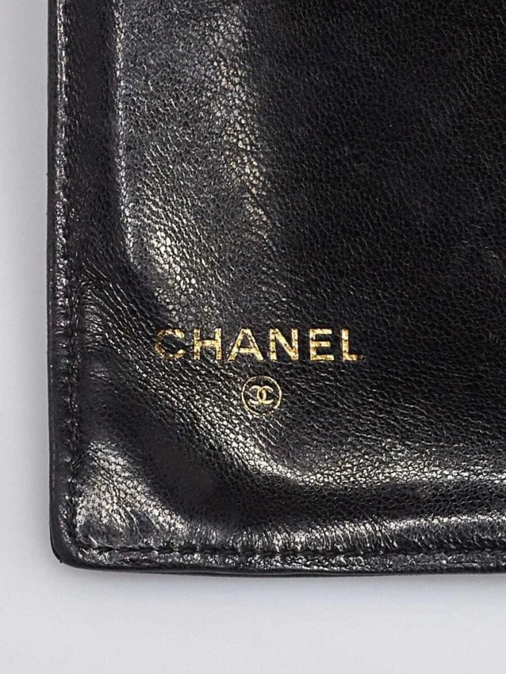 Chanel Black Lambskin Leather CC French Purse Wallet - Picture 5 of 6